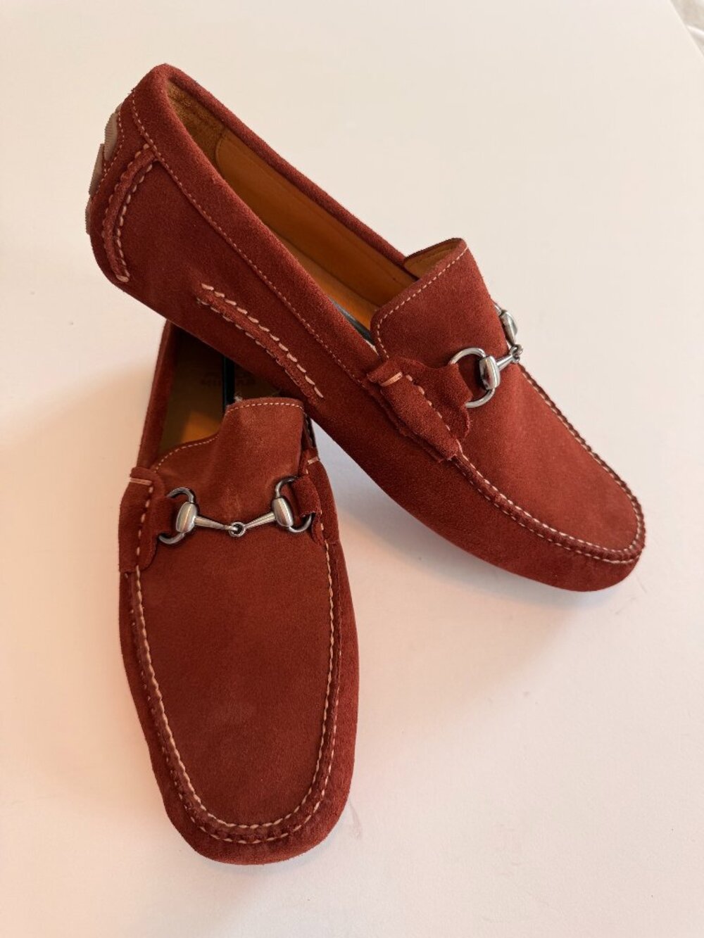 Peter Millar Men's Driving Shoe - Rust - Suede - Size 9 - NWT